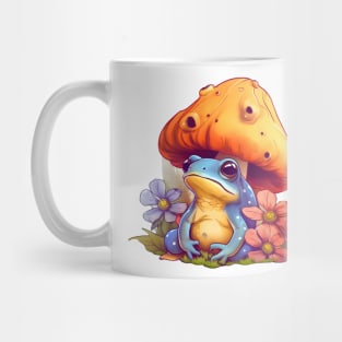 Cute Cottagecore Aesthetic Frog Mushroom Mug